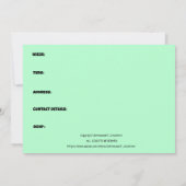 不気味子供の誕生日パーティー 招待状 (裏面)