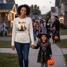 不気味家のモンスタ幽霊のよく出るーズ トライブレンドＴシャツ