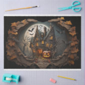 不気味家 – ハロウィーン 薄葉紙 (クラフト)