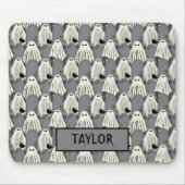 不気味幽霊たちと墓石ハロウィーン マウスパッド (正面)