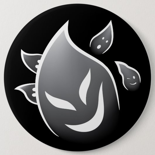 不気味幽霊たち 缶バッジ (正面)