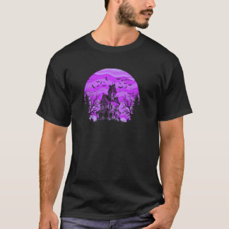 不気味幽霊のよく出るなハウス怖いこうもりツリーフル不気味ル Tシャツ