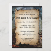 不気味幽霊のよく出るハウスとその幽霊オーナー – Macabre 招待状 (裏面)