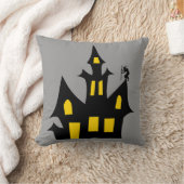 不気味幽霊のよく出るハウスグレイ装飾用クッション クッション (ブランケット)