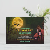 不気味幽霊のよく出るハウス&こうもり墓地ハロウィーン 招待状 (スタンド正面)