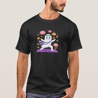 不気味幽霊めい想ズポーズフォーヨガラバーズハロ Tシャツ