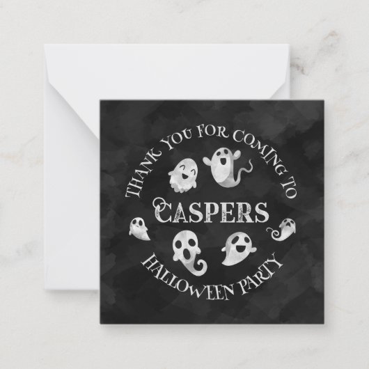 不気味幽霊サンキューカード ノートカード (正面)