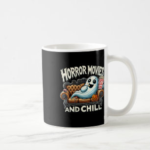 不気味幽霊ハロウィンホラー映画とChill Mov コーヒーマグカップ