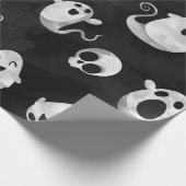 不気味幽霊ハローウィンパーティ包装紙 ラッピングペーパー (角)