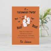 不気味幽霊ハローウィンパーティ招待状招待状 招待状 (スタンド正面)