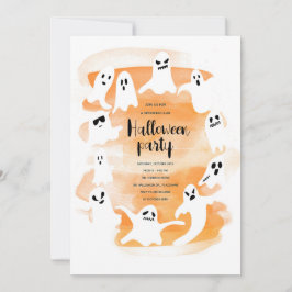 不気味幽霊ハローウィンパーティ水色 シーズンカード