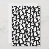 不気味幽霊ハローウィンパーティ水色 シーズンカード (裏面)