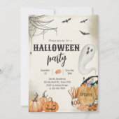 不気味幽霊ハローウィンパーティ 招待状 (正面)