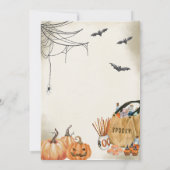 不気味幽霊ハローウィンパーティ 招待状 (裏面)