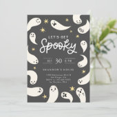 不気味幽霊ハローウィンパーティ 招待状 (スタンド正面)