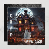 不気味幽霊ハ幽霊のよく出るウスハローウィンパーティ 招待状 (正面/裏面)