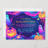 不気味幽霊パーティの招待状 招待状 (正面)