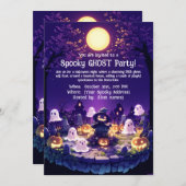不気味幽霊パーティの招待状 招待状 (正面/裏面)