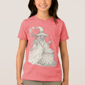 不気味幽霊ポット撹拌ハロウィーンTシャツ トライブレンドＴシャツ (正面)