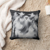 不気味幽霊墓地カスタム クッション (ブランケット)