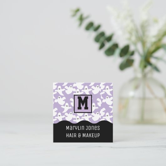 不気味幽霊 スクエア名刺 (スタンド正面)