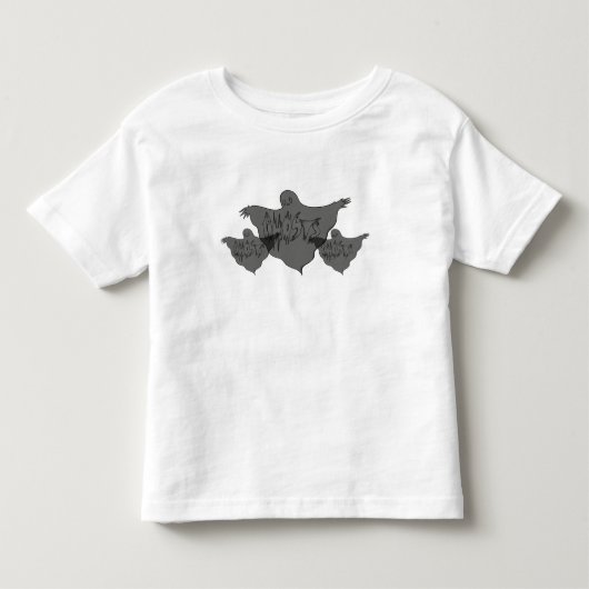不気味幽霊- トドラーTシャツ (正面)