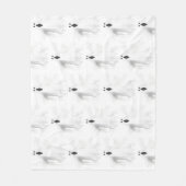 不気味幽霊 フリースブランケット (正面)