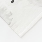 不気味幽霊 フリースブランケット (角)