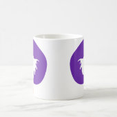 不気味幽霊&抽象芸術ブロブ形状ハロウィーンギフト コーヒーマグカップ (中央)