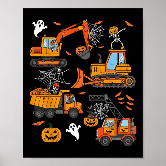不気味建築トラックトドラーボーイズハロウィーン ポスター (正面)