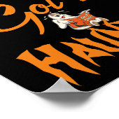 不気味引用文ファンキーハロウィーン幽霊パーティーポスター ポスター (角)