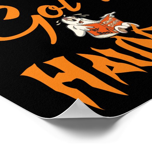 不気味引用文ファンキーハロウィーン幽霊パーティーポスター ポスター (角)