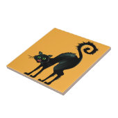 不気味怒黒猫 タイル (側面)