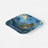 不気味恐竜ハロウィンカスタム誕生日Tレックス ペーパープレート (傾斜あり)