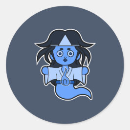 不気味日本の幽霊 ラウンドシール