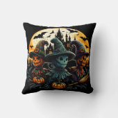 不気味月の三尾 クッション (裏面)