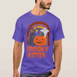 不気味猫キッテンハロウィーン猫 Tシャツ
