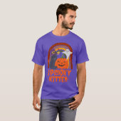 不気味猫キッテンハロウィーン猫 Tシャツ (正面フル)