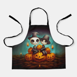 不気味異教の祝ハッピーハローウィン エプロン