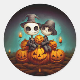 不気味異教の祝ハッピーハローウィン ラウンドシール