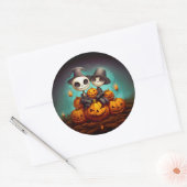 不気味異教の祝ハッピーハローウィン ラウンドシール (封筒)