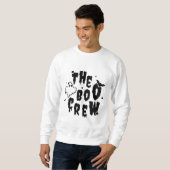 不気味白黒「The Boo Crew」グラフィック スウェットシャツ (正面フル)