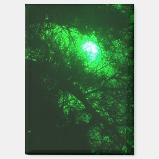 不気味真夜中の森 マグネット (正面)