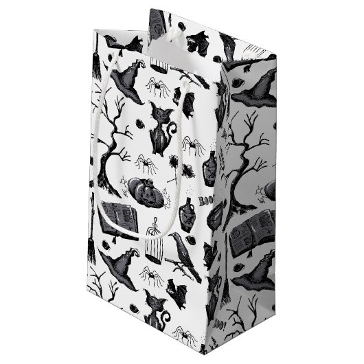 不気味綴じハロウィーン誕生日パーティー スモールペーパーバッグ (裏面アングル)