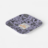 不気味綴じハロウィーン誕生日パーティー ペーパープレート (傾斜あり)