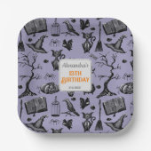 不気味綴じハロウィーン誕生日パーティー ペーパープレート (正面)