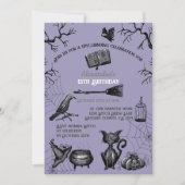 不気味綴じハロウィーン誕生日パーティー 招待状 (正面)