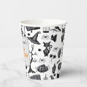 不気味綴じハロウィーン誕生日パーティー 紙コップ (左)