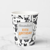 不気味綴じハロウィーン誕生日パーティー 紙コップ (正面)