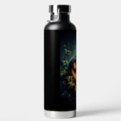 不気味自然白熱［赤熱］光を放つハロウィーンパンプキン ウォーターボトル (右面)